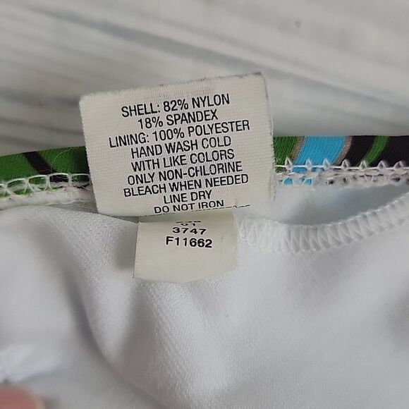 Mossimo One-Piece Swimsuit Backless Vibrant Colored Swirl Womens Size S - Picture 6 of 7